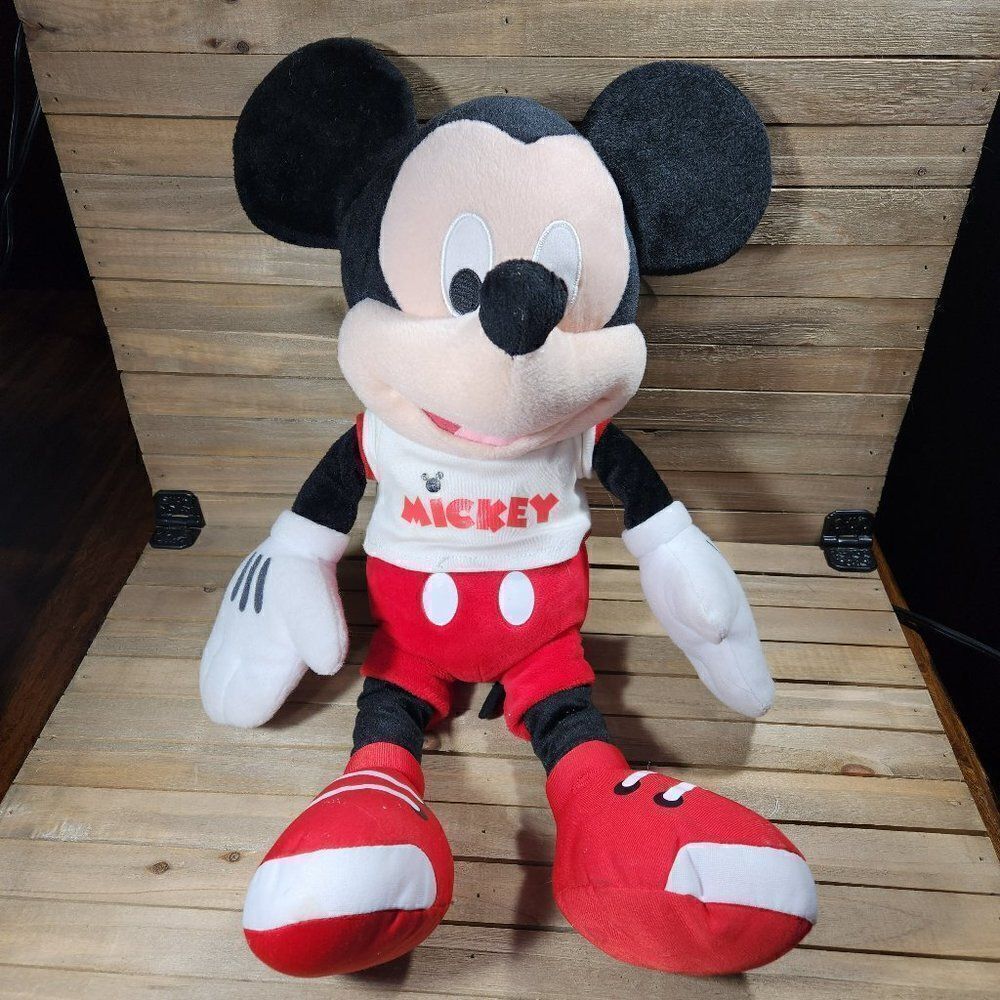 Disney Mickey Mouse Plush 22 inches White T-shirt Toy Disney Parks